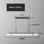 lampe suspendue moderne minimaliste noir cuivre blanc métal lisse 120cm 150cm 80cm