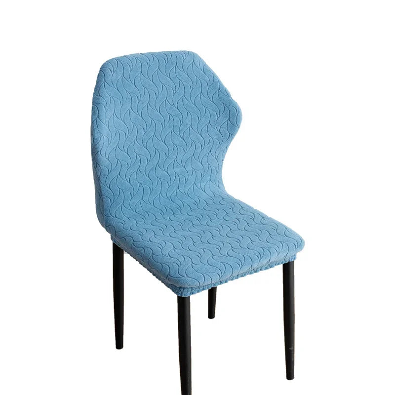 housses chaise moderne motif ondulé gris clair 100 polyester élastique