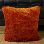 housse coussin velours doux moderne violet rouge vert blanc noir 41x41 cm