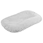 coussin bébé gris bleu clair texturé ultra doux confortable hiver été printemps automne polyestère