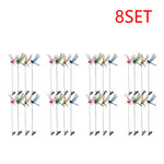 clips dragonfly multicolores imitation insectes decoratifs exterieur clips decoratifs jardin artificiels realistes