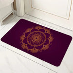 tapis sol mandala géométrique boho noir bleu vert rouge jaune or