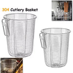 paniers couverts filtre soupe argenté maille fine moderne anneaux métalliques étiquettes SUS 304 compatibles