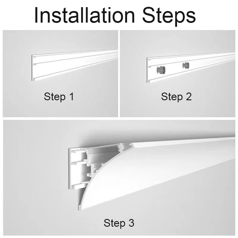 éclairage intérieur led barre lumineuse aluminium blanc moderne clips chambre coucher