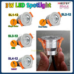 projecteur led spot argent orange moderne câble noir connecteur rouleau réglable télécommande