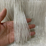 franges verre noires or argent decoratives 15cm textiles costumes 10cm moderne