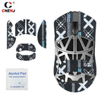 souris jeu antidérapante pads adhésifs géométriques noir blanc gris bleu rouge moderne ergonomique gaming
