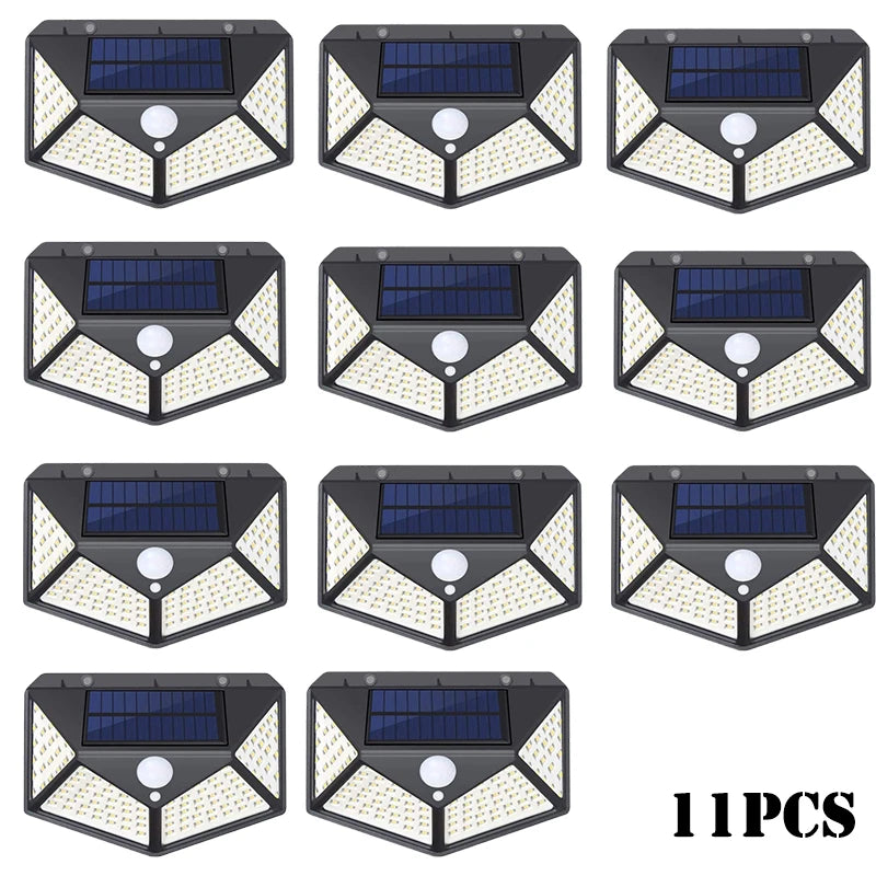 lampe murale solaire motion sensor led moderne extérieure ip65 garage jardin porte