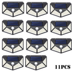 lampe murale solaire motion sensor led moderne extérieure ip65 garage jardin porte