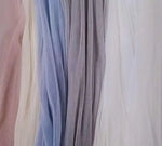 tissu rose clair blanc bleu rayures fines moderne translucide yard adaptable création