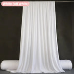 rideau blanc doux moderne tissu jersey polyester élasthanne haute absorption 170cm large 1000cm 1200cm