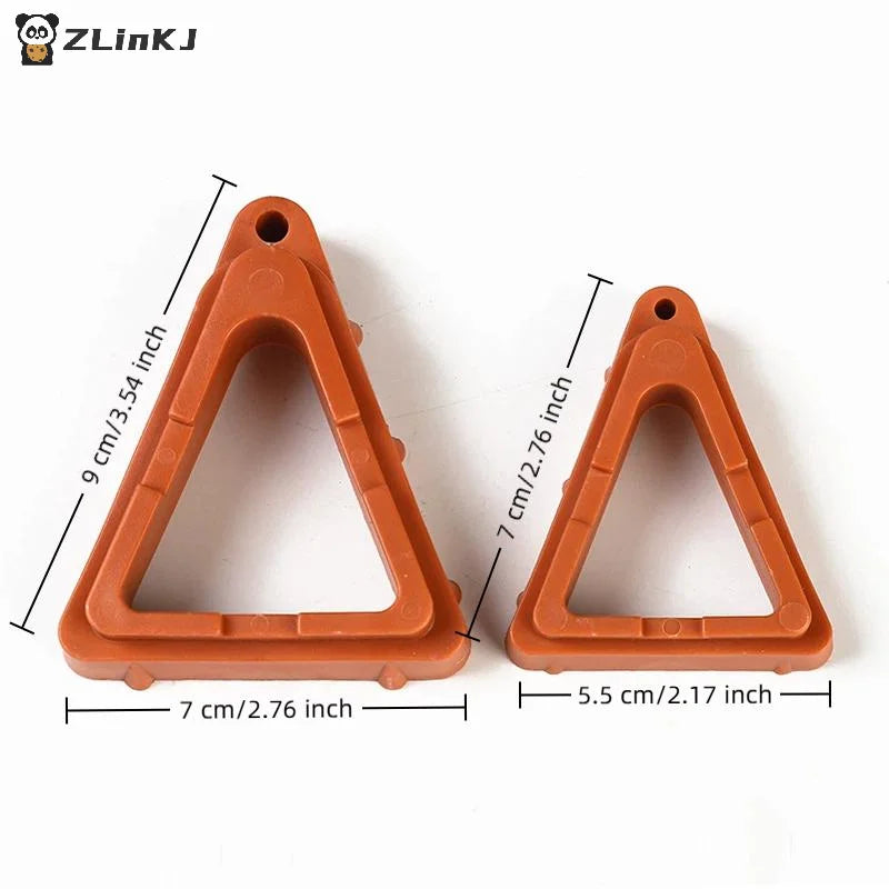 pieds pot fleurs orange triangle pratique grands petits eyelets robustes