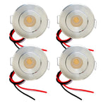 Spot LED argent or noir moderne câbles noirs rouges 12v 24v led cuisine