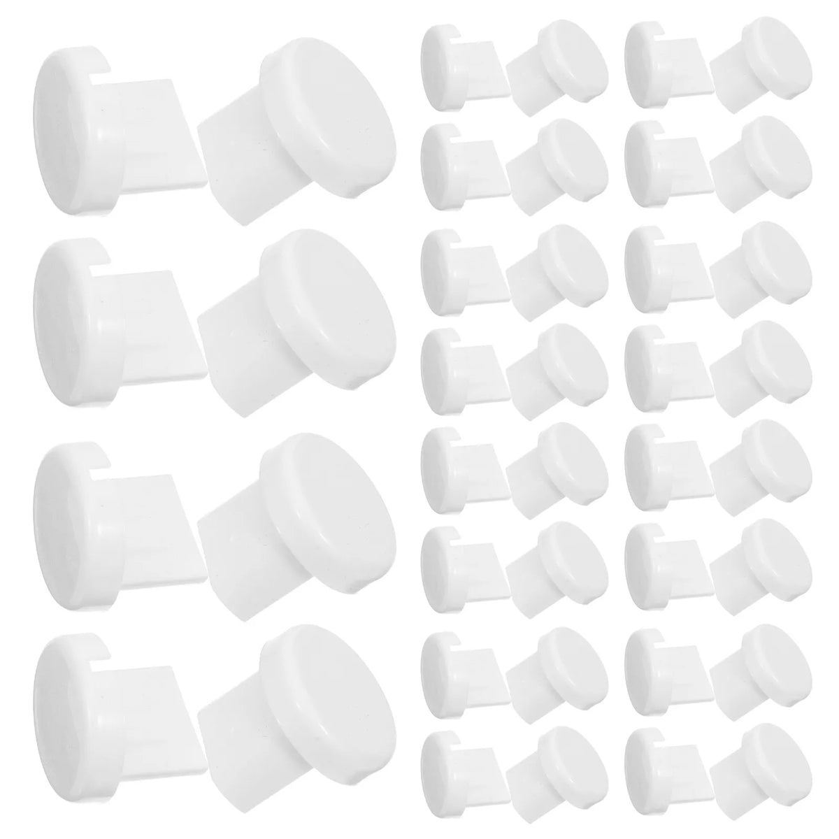 clips rideau blancs ronds lisses adhésifs modernes rideaux sans fil store enrouleur 20mm