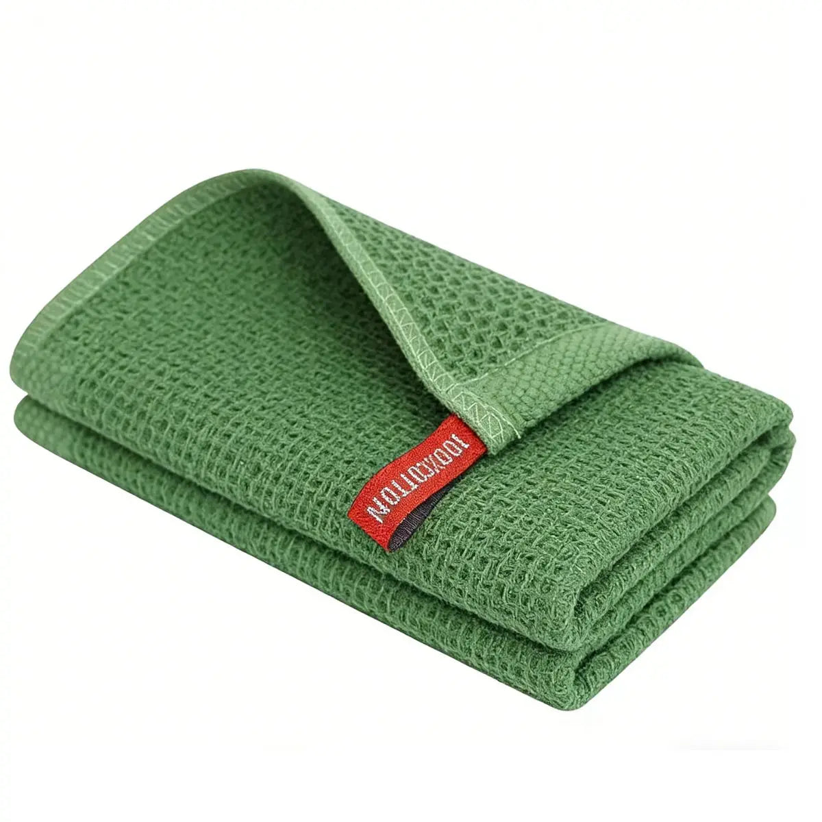 serviettes cuisine coton beige gris rouge maille fine moderne