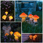 lumières solaires extérieures champignons colorées autoinstallation ip65 led