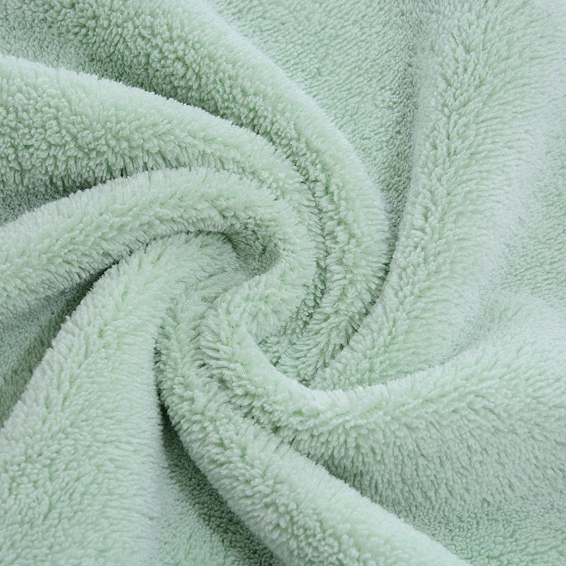 serviettes microfibre face absorption rapide vert pastel rose bleu gris beige opaques modernes