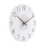 Détail du mouvement à quartz de l'horloge murale silencieuse