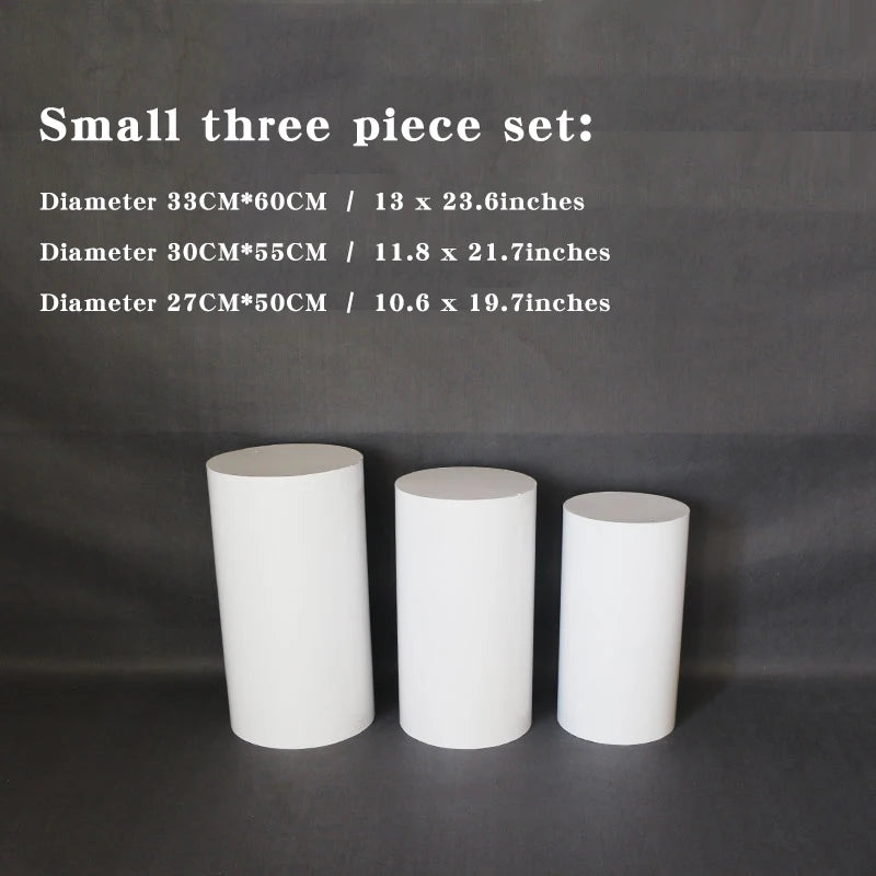supports présentation métal blanc modernes mariage pièces différentes tailles
