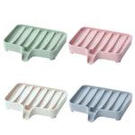 porte savon moderne vert clair adhésif respectueux environnement texture granulée minimaliste