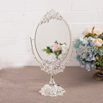 miroir ovale or floral classique dressing sans luminaire rotationnable maison