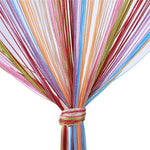 rideau multicolore rayures horizontales moderne intérieur extérieur tout saison polyester opaque
