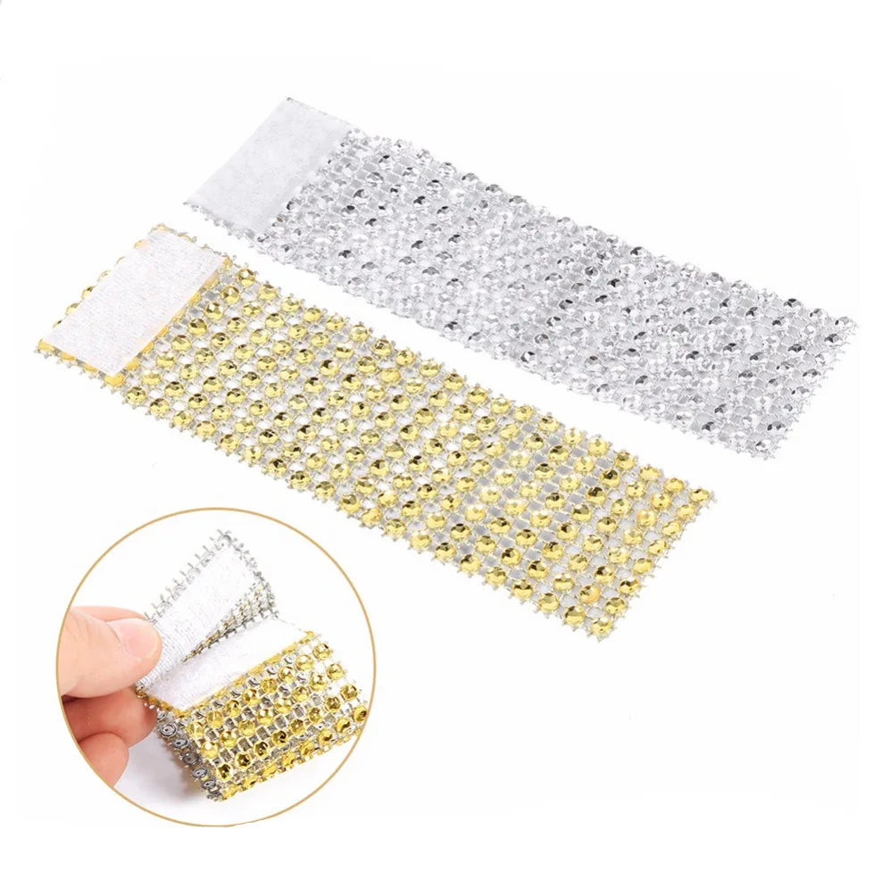 Anneau de serviette en argent pour décoration de table élégante
