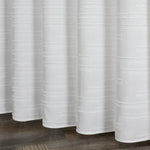 rideau douche polyester géométrique moderne blanc diamants superposés opaquant respectueux environnement