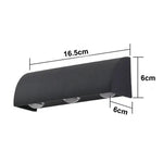applique murale moderne led lumières noir étanche ip65 aluminium oeilletsextérieur