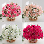 bouquet fleurs artificielles pivoines soie moderne élégant intérieur mariage anniversaire baby shower decoration chambre