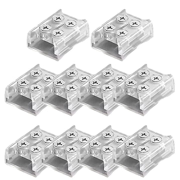 connecteurs électriques transparents modernes 8mm 10mm strip to strip wire vis