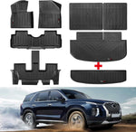 tapis sol hyundai palisade 2020 2025 noir texture rugueuse moderne tapis conducteur passager deuxième