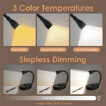 lampe lecture led rechargeable blanc portable clipser chambre voyage moderne