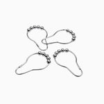 boucle rideau argentée moderne 10pcs 12pcs 16pcs 28pcs