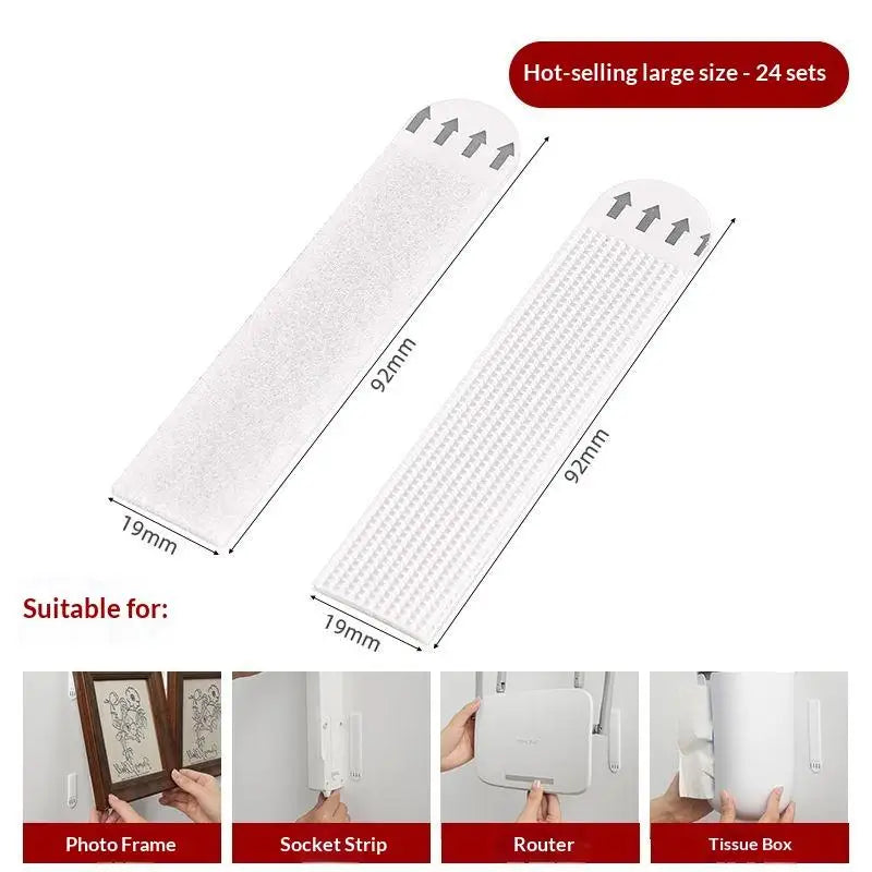 rubans adhésifs blancs modernes fixer cadres photo 12pcs 24pcs différentes tailles perforations grille