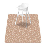 tapis imperméable anti dérapant blanc bleu orange vert motif tracteurs dinosaures moderne enfant