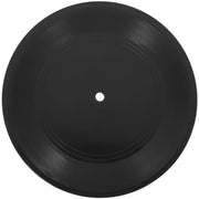 décoration murale disque vinyle noir cercles gravés minimaliste ornement rétro salon chambre