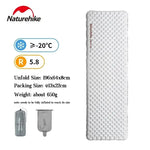 matelas camping blanc marron texturé double valve isolation thermique 20°C tpu nylon moderne