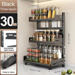 rack vaisselle moderne rangement épices couches assiettes bols blanc noir