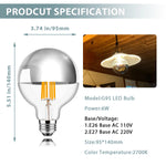 ampoules led argentées filament doré vintage e27 2700k 6500k 20000h