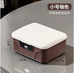 boîte rangement sécurisée imperméable moderne respectueuse environnement blanc marron rétro compact bijoux documents porte