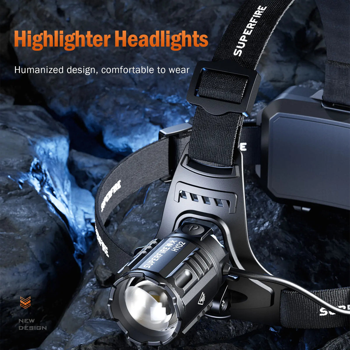 lampe frontale led rechargeable usb zoom télescopique haute puissance pêche