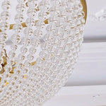 lustre moderne cristal doré rondes transparentes classique salon chambre d'hôtel