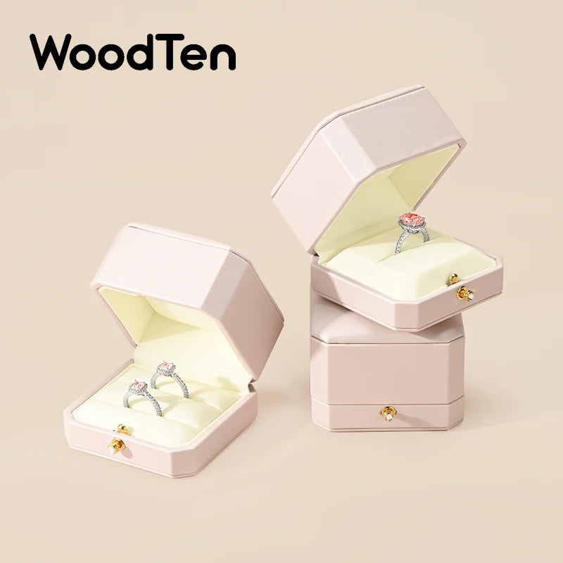 boîte rangement bijoux cuir velours strass coeurs bagues argent rose classique dorés festival mariage