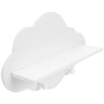 étagère murale nuage blanche moderne fixations sans perçage deco intérieur