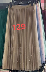 jupe plissée classique élégante polyester noir rose blanc bleu gris féminine été printemps