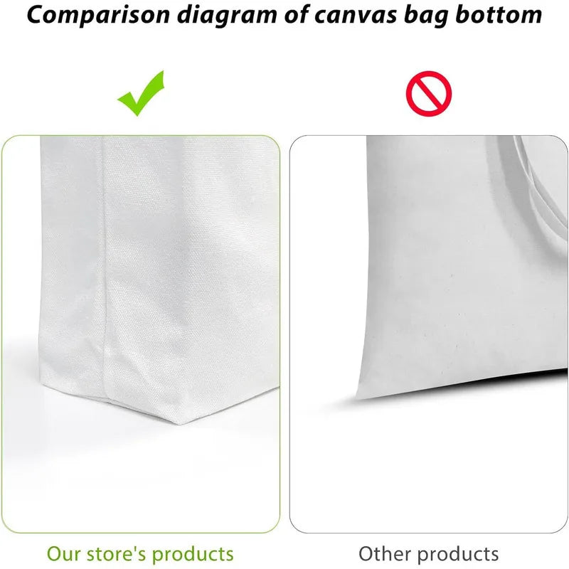 sac main blanc uni sans fermeture éclair poignées détachables toile polyester coton robuste réutilisable