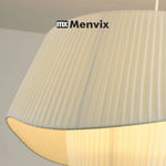 lampe suspendue moderne blanche rayures verticales salon chambre éclairage 50cm 60cm 80cm led flux