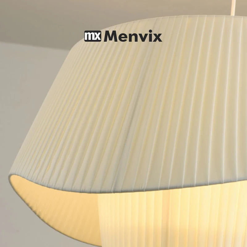 lampe suspendue moderne blanche rayures verticales salon chambre éclairage 50cm 60cm 80cm led flux