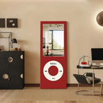 miroir acrylique contemporain noir rouge plat sans cadre salon chambre